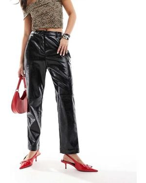 French Connection Pu Tapered Trouser - Black