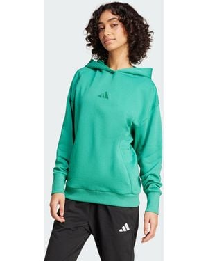 adidas All Szn French Terry Loose Hoodie - Green