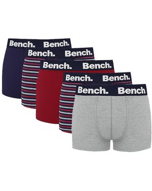 Bench Lobato 5Pk Boxer Shorts - Blue