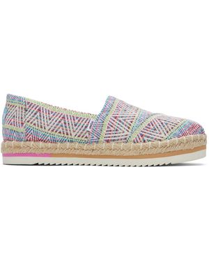 TOMS Alpargata Platform Rope Shoes - Black