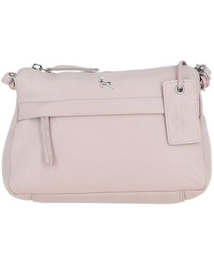 Ashwood Leather 'Perth' Elegant Real Crossbody Bag - Pink