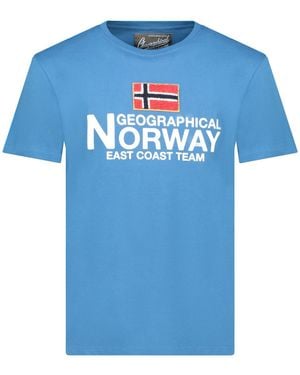 GEOGRAPHICAL NORWAY Tee Ss Jacky Shirt - Blauw