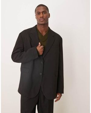 ASOS Oversized Slouchy Suit Jacket - Black