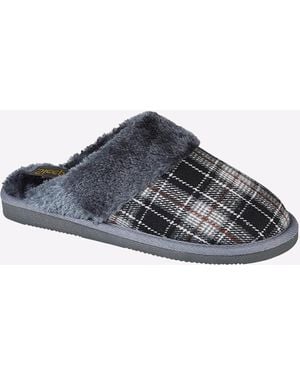 Sleeper Leyla Cuff Mule Slipper - Grey