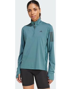 adidas Originals Own The Run Half-Zip Jacket - Blue