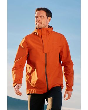Mountain Warehouse 'Arlberg Extreme' Jacket With Adjustable Hood Waterproof Coat - Orange