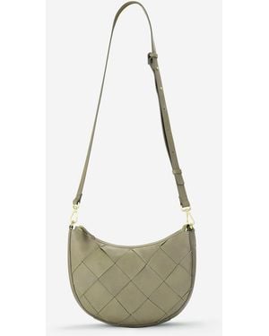 Clarks Bea Wovencross Sage Leather Bags - Metallic