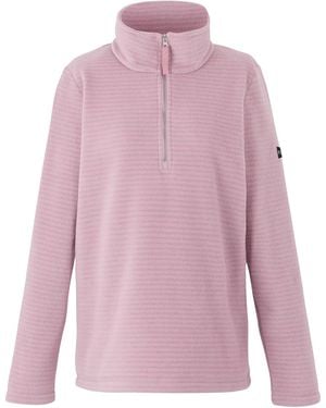 Regatta Striped Half Zip Fleece - Pink
