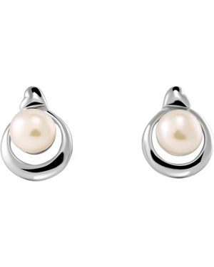 Orphelia 'Mathilde' 925 Sterling Stud Earrings - Metallic