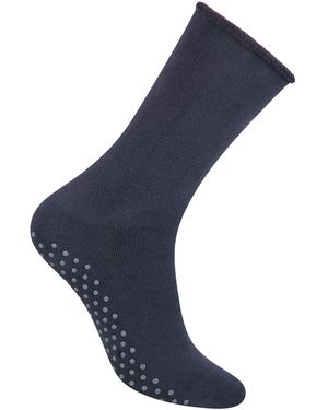 Steve Madden Cotton Slipper Socks - Blue