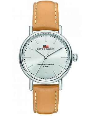 River Woods Oswego Watch Rw340022 Leather - Blue