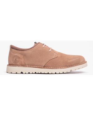 Barbour Acer Derby Shoes Sand Suede - Pink