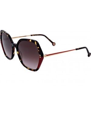 Carolina Herrera 55Mm Havana Sunglasses Her0185-S-O63-55 - Brown