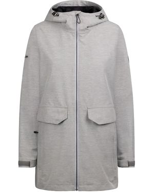Trespass Ladies Crystals Waterproof Jacket Marl) - Grey