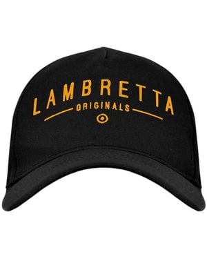 Lambretta Adult Originals Baseball Cap Cotton - Black