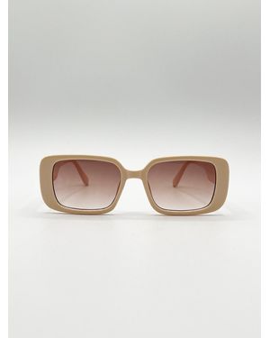 SVNX Oversized Rectangle Sunglasses - Grey
