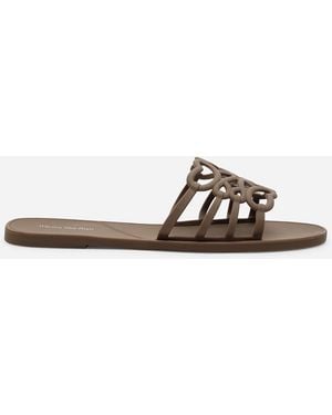 Where's That From Wheres Emiliana Cut Out Jelly Flat Sandals - White