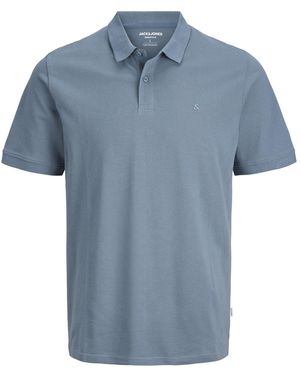 Jack & Jones Polo Shirts Short Sleeve - Blue
