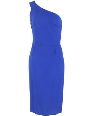 Roland Mouret Midi-Jurk Met Één Schouder - Blauw