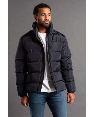 French Connection Funnel Neck Puffer Jacket - Grey