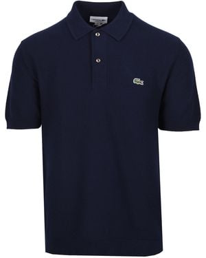 Lacoste Knitted Polo Shirt Cotton - Blue