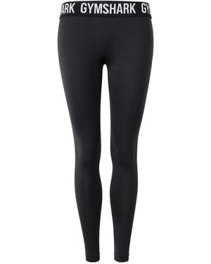 GYMSHARK Fit Seamless Cropped Leggings - Black