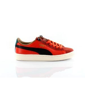 PUMA Basket Classic Mmq Machts Mit Quautät Red Leather S Trainers 355551 03