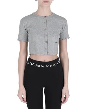 Versace 19.69 Abbigliamento Sportivo 19V69 Top Alisia Cotton - Grey