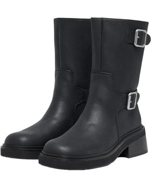 ONLY Ladies Butter Calf Boots - Black