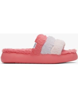 TOMS Alpargata Mallow Slide Sandals - Pink