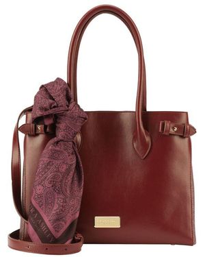 Laura Ashley Shoulder Bag Faux Leather - Red