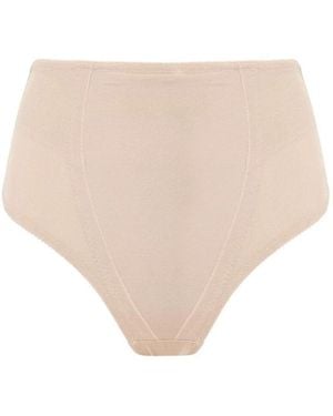 Pour Moi 16604 Hourglass Firm Control Thong - Natural