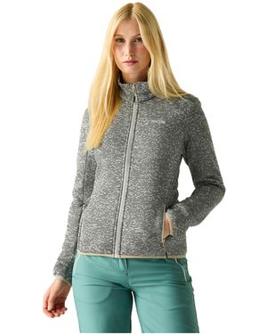 Regatta Ladies Newhill Full Zip Fleece Jacket (Cloud) - Green