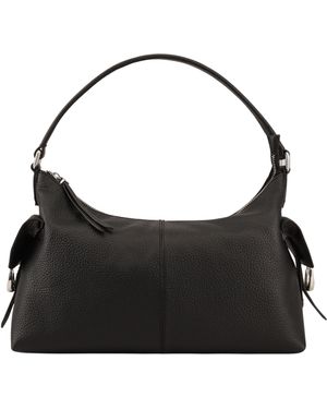 Dents Regency Leather Shoulder Bag - Black