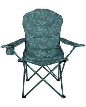 Mountain Warehouse Deluxe King Patterned Camping Chair - Green