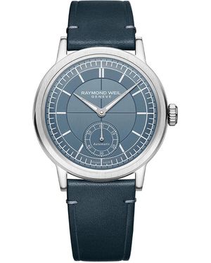 Raymond Weil Millesime Watch 2930-Stc-50011 Leather - Blue
