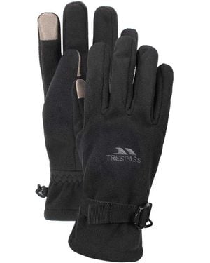 Trespass Contact Bonded Touch Screen Fleece Gloves - Black