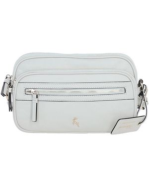 Ashwood Leather 'Sogno Di Cuoio' Compact Twin Zip Crossbody Bag - Grey