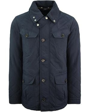 Hackett Fenton Coat Nylon - Blue
