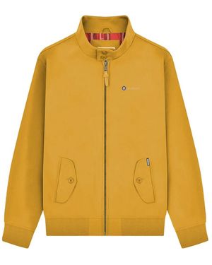 Lambretta Target Shower Resistant Hoodie (Tobacco) - Yellow