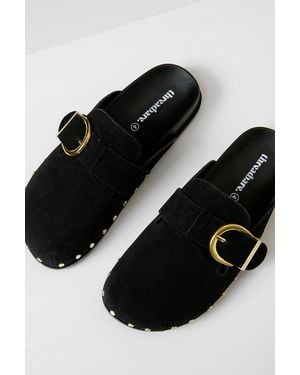 Threadbare Studded Slip On Mule Sandals - Black