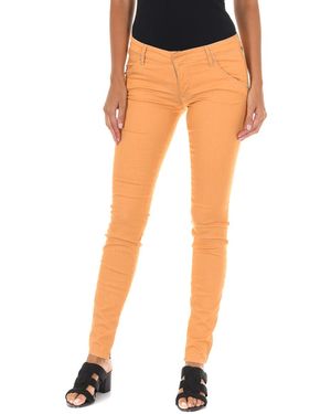 Met Long Stretch Fabric Trousers 70Dbf0585-G194 - Orange
