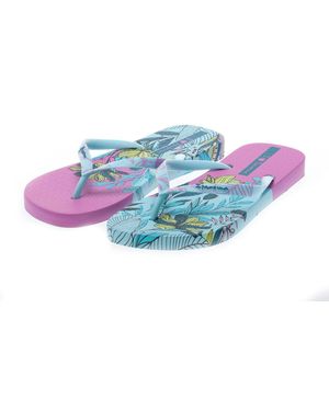 Ipanema Womenss Flower Bomb Flip Flops - Blue