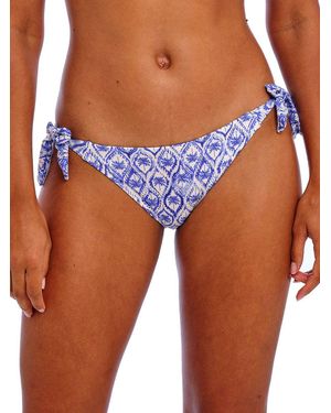 Freya Ocean Breeze Tie Side Bikini Brief Denim - Blue