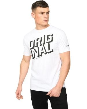 Crosshatch Protrax Cotton T-Shirt - White