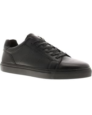 Front Skate Shoes Trainers Bronx Leather Lace Up - Black