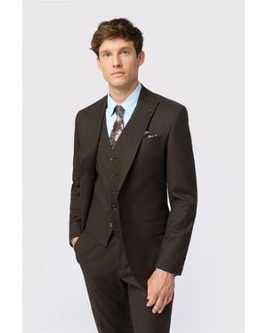 Antique Rogue Single Breasted One Button Slim Fit Suit Jacket - Grey