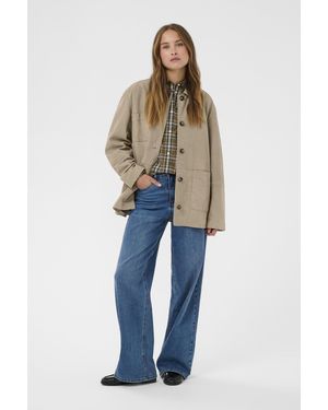 Kaffe Jas Karachel Jas Loose Fit - Blauw