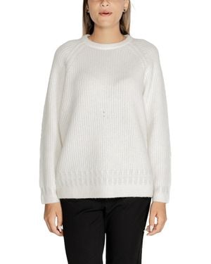 Guess Knit Pullover Jumper - White