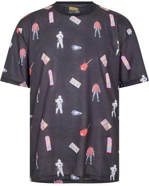 Criminal Damage Future Crew Neck Short Sleeve Jersey T-Shirt - Blue